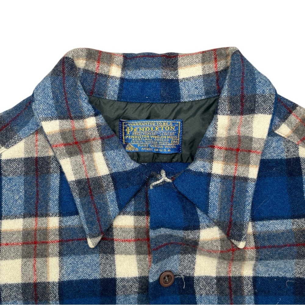 Pendleton Button Down Shirt, Blue, Size Medium - image 3